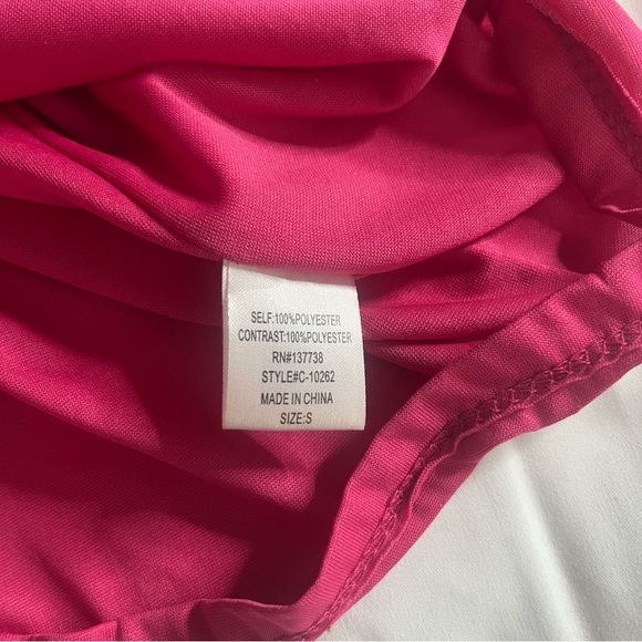 Brand + Label Women’s Hot Pink Sleeveless Tassel Mini Dress Sz S - Picture 9 of 10